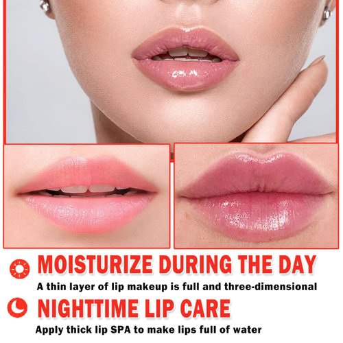 6 PCS Bee Lip Balm Honey Pot, Honey & Strawberry & Watermelon & Apple Lime & Cherry & Mint Lip Sleeping Mask Overnight, Bee Lip Balm Honey Pot Hydrating Prevention Dry and Cracked Lip Scrubs