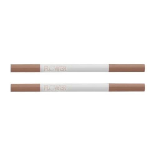 FLOWER Beauty The Skinny Microbrow Eyebrow Pencil | Shea Butter Formula To Nourish Brows | Ultra-Slim 1.5mm Pencil Creates Fine, Hair-Like Strokes For Natural-Looking Filled-In Eyebrows - Blonde (Pack of 2)