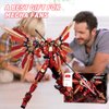 Sluban Samurai Mech Building Set, Light Lance Mecha Warriors Building Kit with Trident, Creative Collectible Toy for Adults Man Teens Boys 8+, Compatible with Lego Mech Set, 511 PCS