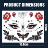 Syunyin Halloween Tattoos, (10 Sheets) Spider Temporary Tattoos Adult Face Tattoo Carnival Fake Tattoos including Glow in the Dark Tattoos Festival Tattoos for Kids and Girls Tattoo Stickers for Party