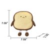 VHYHCY Toast Bread Pillow Funny Food Plush Toy Pillows Small Cute Stuffed Plush Toast Sofa Pillow (Toast ​​Bread, Brown)