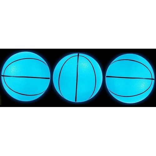 Toys+ Glow Balls! Glow in The Dark Mini Basketball (3 Pack) (Blue 3 Pack)