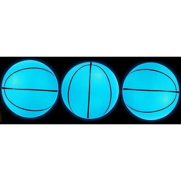 Toys+ Glow Balls! Glow in The Dark Mini Basketball (3 Pack) (Blue 3 Pack)