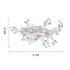 Foyte Flower Wedding Hair Comb Crystal Bride Headpieces Leaf Combs Hair Accessories Rhinestone Bridal Hair Pieces for Women and Girls (Silver)