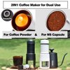 STARESSO Classic Portable Espresso Maker, 2 in1 Travel Coffee Maker,Compatible Capsules and Ground Coffee,Manual Espresso Machine,Hand Press Coffee Maker for Kitchen Travel,Camping,Hiking