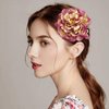 3 Pcs Peony Flower Hair Clips 2 in 1 Bridal Flower Brooch Floral Hairpins Wedding Party Headwear Accessories for Women Girls