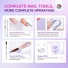 SAVILAND Acrylic Nail Kit with 100% Essential Oil - 2oz Clear Acrylic Powder and Liquid Set 120ml with Nail Practice Mat Dehydrator Primer Professional Acrylic Nail Kit Set for Beginners DIY Nail Art