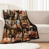 Yoke Style Custom Blanket with Picture, Customized Throw Photo Blankets Personalized Birthday Gifts for Women, Mother in Law, Grandma Family Anniversary Christmas - 9 Photos Collage