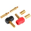 chanjorlin RC Car Battery T Plug Female to 90 Degree 4mm Banana Connectors Heatsink Bullet Plug Grips for 2S 7.4V Lithium Battery Female to Male Cable Modeling 1/10 RC Crawler Cars Upgrade Parts