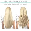 DOORES Human Hair Extensions, Platinum Blonde 12 Inch 7pcs 80g, Clip in Hair Extensions Real Human Hair Remy Hair Extensions Clip in Human Hair Extensions Human Hair Natural Silky Straight