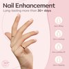 modelones Builder Nail Gel, 8-in-1 Cover Nude Gel Builder, LED Nail Lamp Cured Hard Gel Builder for Nail Thickening Nail Strengthener Extension Gel Rubber Base Gel Polish Glue Gel in a Bottle