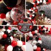 ALL-IN-1 Red Black and White Balloon Arch Kit for Red and Black Birthday Party Decorations – Red and Black Balloons for White Black and Red Balloon Garland Kit – Graduation Black and Red Balloons