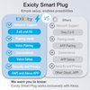 ExIoTy Smart Plug, Works with Alexa Only, Simple Setup with One Voice Command, Voice Control, Remote Control, Timer & Schedule & Group Controller, Bluetooth Mesh Outlet, Alexa Echo Required （4 Pack）