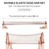 144pcs Brown Hair Net for Bun Invisible Elastic Mesh Nylon Hair Nets Perfect for Ballet Bun Maker Dance Hair Bun, Sleeping, Kitchen Food Service, Hair Extensions and Wigs(144PCS, Brown)