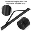Unoutur Pool Cue Case, Pool Stick Case for 1/2 Billiard Cue Stick Case, 32 Inches Long Snooker Storage Carrying Bag, Black