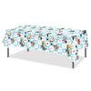 Adirasenotek 3Pcs Wonderland Party Tablecloths,Tea Praty 87" Lx51 W Rectangular Plastic Table Covers,Kids' Party Disposable Tablecloths for Decoration,Birthday Party,Baby Showers