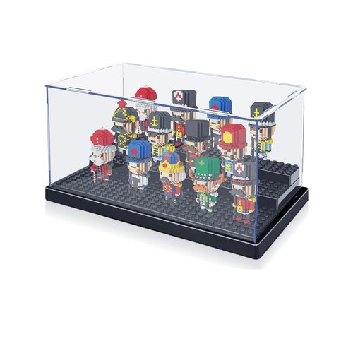 Acrylic Case for Minifigures Display Cases,Mini Figure Display case Blocks Box Storage Gift Kids Adults Clear Dustproof Gifts