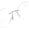 Round Rimless Frame Bifocal Reading Glasses For Men Women +2.50 Titanium Alloy Lightweight Readers Eyeglasses