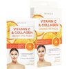 Skin 2.0 Vitamin C and Collagen Under Eye Patches - Brightens Dark Circles, Tightens Under Eye Skin, Anti-aging & Firming Under Eye Pads - Cruelty Free Korean Skin Care For All Skin Types - 5 Pairs