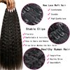 Kinky Straight Clip ins Real Human Hair Extensions 10pcs 22Inch Brazilian Virgin Clip in Human Hair For Black Women (22 Inch)
