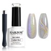 RARJSM Cat Eye Gel Nail Polish, Gel Polish Galaxy Rainbow Effect Universal Silver Holographic Glitter Gel with Magnet Soak Off UV LED DIY Manicure Art for Salon Designs and Home DIY 7.5ML/0.26fl oz
