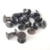 10 Pack 1/4" Black Gun Metal Solid Chicago Screws Leather Repair Screw Post Fastener