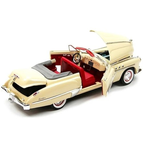 1949 Roadmaster Cream with Red Interior 1/18 Diecast Model Car by Motormax 73116cream