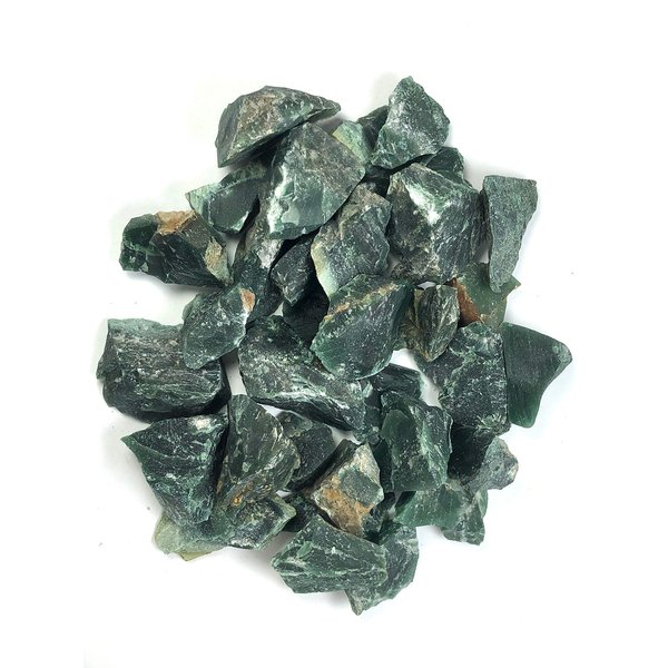 Hypnotic Gems Materials: 1 lb Green Jasper Stones from Asia - Rough Bulk Raw Natural Crystals for Cabbing, Tumbling, Lapidary, Polishing, Wire Wrapping, Wicca & Reiki Crystal Healing