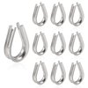 SPEEDWOX 10Pcs M10 Stainless Steel Thimble, Wire Rope Cable Thimbles Rigging for 3/8 Inch Steel Wire Rope Cable