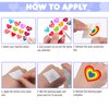 Heart Temporary Tattoos - Valentine Tattoos 96PCS Love Themed Stickers for Kids Birthday Party Supplies, Decorations, Favors, and Prizes - Cute Gifts for Boys and Girls