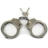 Ace Martial Arts Supply Double Locking Steel Police Handcuffs, Silver