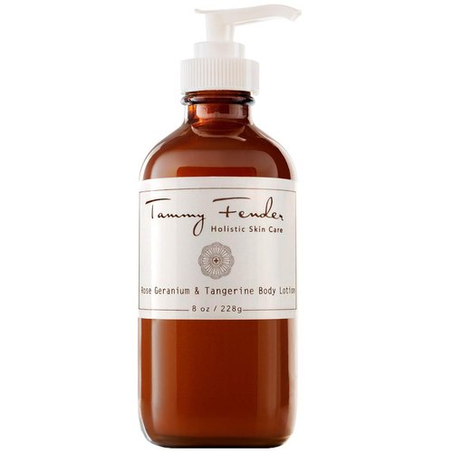 TAMMY FENDER - Natural Rose Geranium + Tangerine Body Lotion | Organic, Cruelty-Free, Non-Toxic | Luxe, Nourishing, Hydrating, + Naturally Scented (8 oz | 228 g)