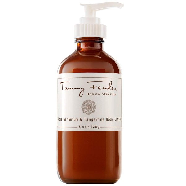 TAMMY FENDER - Natural Rose Geranium + Tangerine Body Lotion | Organic, Cruelty-Free, Non-Toxic | Luxe, Nourishing, Hydrating, + Naturally Scented (8 oz | 228 g)