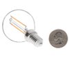 HERO-LED S11-DS-2W-WW27 Dimmable S11 E14 European Candelabra Base 2W LED Vintage Antique Filament Bulb, 25W Equivalent, Warm White 2700K, 4-Pack [Attention E14 Base]