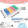 Andiker Mini Cat Spiral Springs, 16Pcs Cat Springs Toy Come with a Storage Box Long-Lasting 4 Bright Colors Plastic Springs Cat Toy for Indoor Cat Swatting Biting Hunting Self-Play Kitten Toys (S)