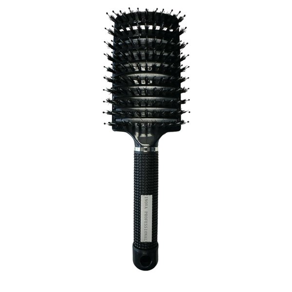 Boar Bristle Hair Brush – Curved and Vented for Wet and Dry Detangling Hair Brush for Women Long, Thick, Thin, Curly & Tangled Hair Vent Brush