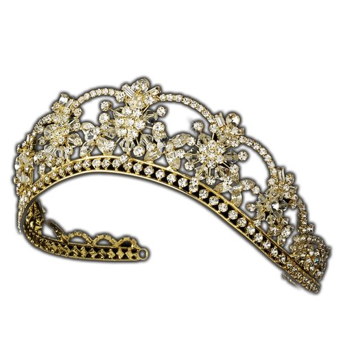 Nicole Gold Bridal Tiara