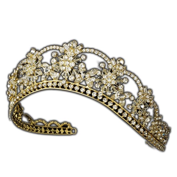 Nicole Gold Bridal Tiara