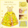LOYO Princess Dresses for Girls, Princess Costume for Girls with Crown, 11Pcs Princess Dress Up for Girls Toddler Age 3-8 (3-4 Years)