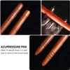 EXCEART 4Pcs Manual Acupressure Pen Wooden Thai Massage Stick Rod Deep Tissue Massage Tool Trigger Point Relief Pain Therapy Tools Full Body Relaxing Gifts