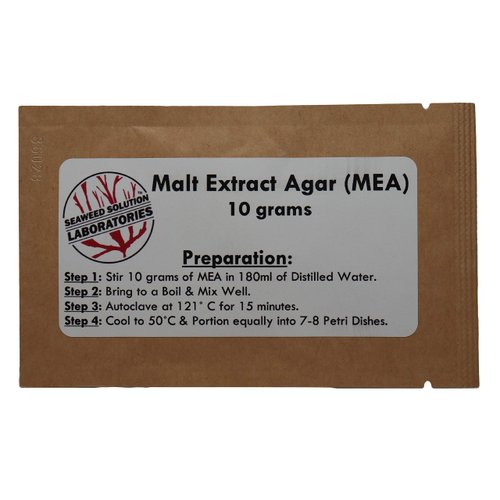 Malt Extract Agar MEA 10 Grams - Grow Mushrooms