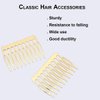 30pcs 10 Teeth Hair Combs Metal Wedding Veil Hair Combs Pins Clips for DIY Jewelry Making Crafts