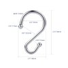 Metal Shower Curtain Hooks，Set of 12 Rings，Rust Resistant S Shaped Hooks Hangers for Shower Curtains, Kitchen Utensils, Clothing, Towels, etc. (Chrome)
