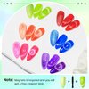 SUPWEE Neon Cat Eye Gel Nail Polish, 6 Colors Magnetic Gel Nail Polish Summer Colors Green Yellow Hot Pink Gel Nail Polish with Magnetic Soak Off UV Lamp Perfect for Nail Art & DIY Manicures at Home