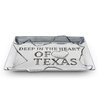 Arthur Court Designs Aluminum Deep in The Heart of Texas Food Service Tray, Desktop Storage Organizer, Catchall, Valet, Nightstand or Dresser 9.5 inch x: 7 inch
