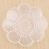 LASSUM 6 Pcs Nail Art Plastic Dappen Dish, Nail Art Polish Color Mixing Palettes Manicure Tool