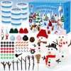 10 Pack DIY Snowman Kit Toys for Kids,Christmas Craft Xmas Gift Toy for Girl,Boy,Build a Snowman Kit Indoor Decorations,Creative Kids Air Dry Modeling Clay,Christmas Gift Stocking Stuffers for Toddler