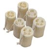 Natural Loofah Sponge, Natural Loofah Exfoliating Body Sponge Scrubber, Natural Loofah Exfoliating Bath Scrubber for Adults for Adults, Men and Women Shower (6PCS)