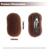 AEGYPIUS 2Pcs Charming Bump It Up Volume Inserts Hair Comb, Nylon Material, Hair Pads for Beehive Hair Style, Styling Clip Accessories for Women Lady Girl (Brown)