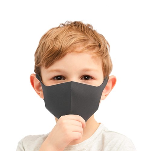 igozen nanosase 3 Pack Unisex Kids Thermal Face Mask Water Resistant Space 3D Memory Foam Face Masks (Gray face masks, Set of 3)